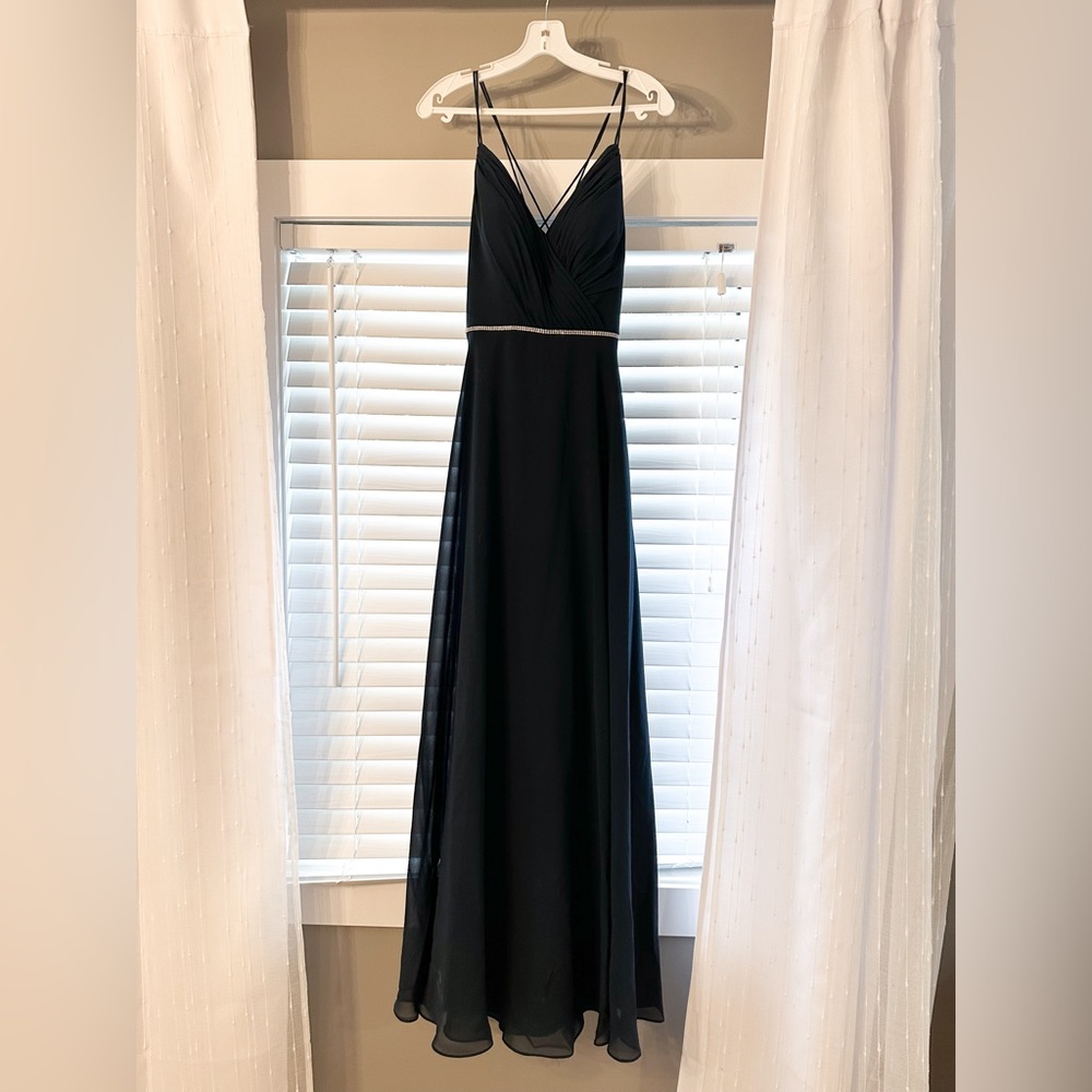 Never worn Christina Wu style 22796, size 4. Colour navy.